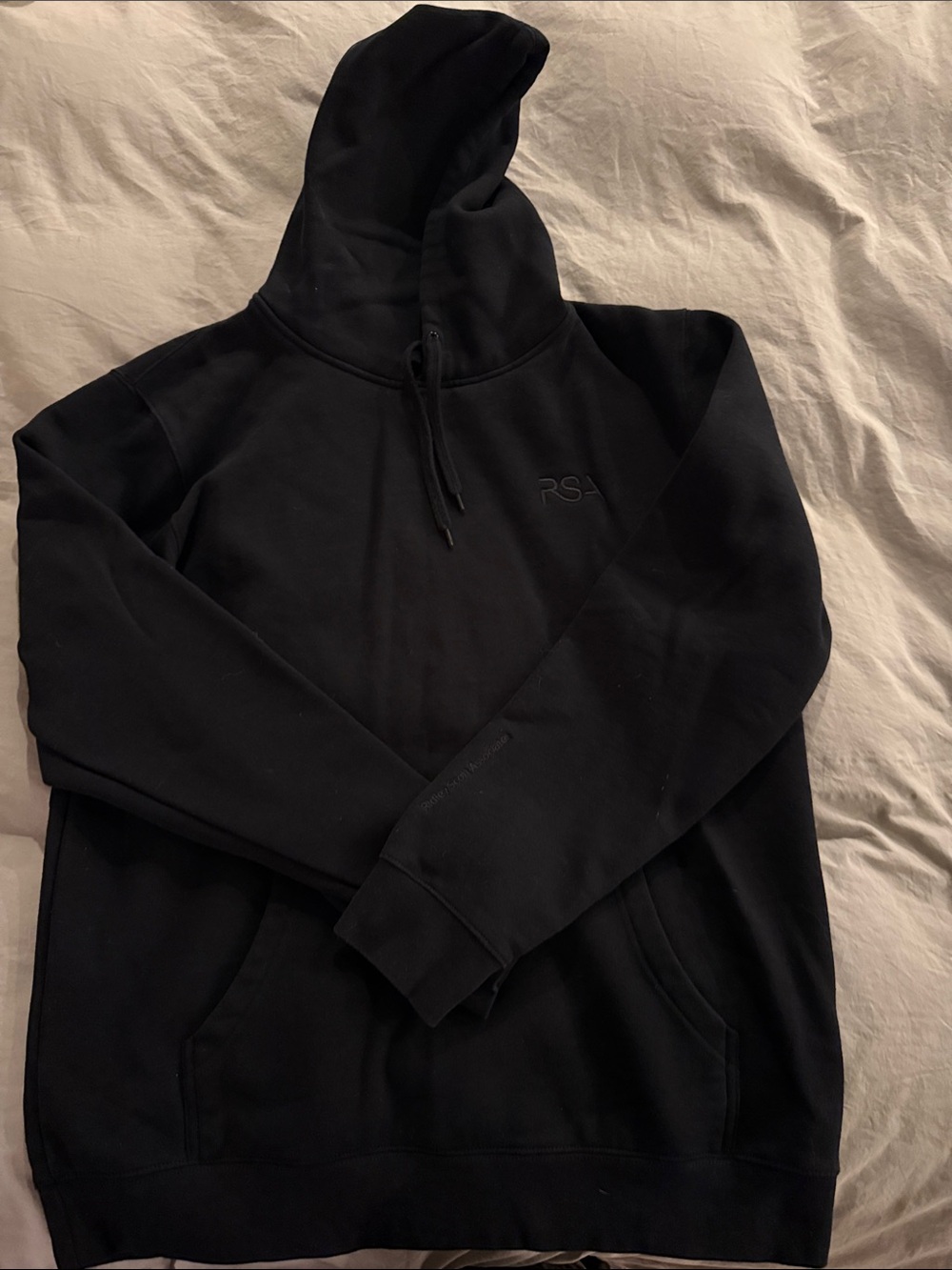 Black Ridley Scott Associates Embroidered Hoodie